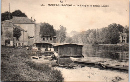 77 MORET SUR LOING - Le Loing Et Les Bateaux Lavoirs.  - Moret Sur Loing