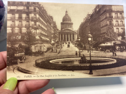 Paris.  La Rue Soufflot Et Le Panthéon, - LL. PARIS LA RUE SOUFFLOT ET LE PANTHEON - Pantheon