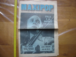 1972 Journal MAXIPOP 10 Stills Gene Vincent Ange Mayall POSTER Coreen Sinclair - Musique