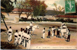 ALGERIE - MASCARA - Chasseurs D'afrique A L'exercice - Other & Unclassified