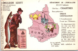 28 Carte Du Departement De L'Eure Et Loir (emulsion Scott) - Sonstige & Ohne Zuordnung