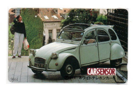 Voiture Carsensor 2 CV Car  Télécarte Japon  Phonecard  (W Salon 625) - Japon