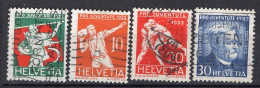 T2831 - SUISSE SWITZERLAND Yv N°263/65 Pro Juventute - Oblitérés