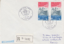 TAAF Registered Cover  Ca Alfred Faure / Crozet  2 JUIL 1984  (AW209) - Briefe U. Dokumente