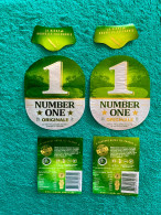 Pair Of 2 Beer Labels : Number One - New-Caledonia - Beer