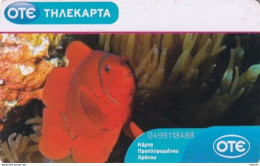 GREECE(chip) - Fish, Tirage 70000, 02/10, Used - Fische