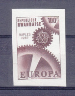 Europa 1967 - Rwanda - Essai De Couleur - Recto Verso - - Unused Stamps