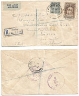 Eire Registered AirMail Cover (Legal) Dublin 15feb1951 To USA With Regular P.4 + HV Holy Year P.9 - Covers & Documents