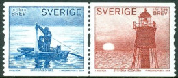 SWEDEN 2004 NORDIC LIGHTS PAIR, LIGHTHOUSE** - Vuurtorens