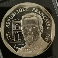 100 FRANCS ARGENT BE 1995 LOUIS PASTEUR 10000 EX. FRANCE / SANS COFFRET SANS CERTIFICAT / PATINE - 100 Francs