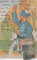 CPSM Humour - Soldat - Carte à Système Avec 8 Mini-vues Sous La Musette - 1931 - RARE - Humour