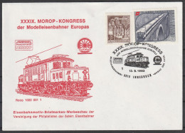 Österreich: 1992, Blankobrief In MiF, SoStpl. INNSBRUCK / XXXIX. MOROP-KONGRESS / DER  MODELEISENBAHNER - Treni