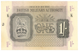 1 SHILLING OCCUPAZIONE INGLESE IN ITALIA BRITISH M AUTHORITY 1943 BB+ - Allied Occupation WWII