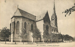 68 - Colmar - L'Eglise Saint Joseph - Animée - CPA - Voir Scans Recto-Verso - Colmar