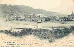 Espagne - San Sebastian - El Barrio De Gros Y Monte Ulia - Précurseur - CPA - Oblitération Ronde De 1904 - Voir Scans Re - Guipúzcoa (San Sebastián)