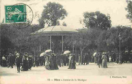 06 - Nice - Autour De La Musique - Kiosque à Musique - Animée - CPA - Etat Léger Pli Visible - Voir Scans Recto-Verso - Autres & Non Classés