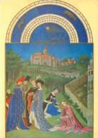 Art - Peinture - Les Très Riches Heures Du Duc De Berry - Avril - Château De Dourdan - Les Accordailles - The Betrothal  - Paintings