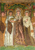 Art - Mosaique Religieuse - Ravenna - Basilica Di S Vitale - L'Impératrice Teodora Con La Sua Corte - L'Impératrice Theo - Tableaux, Vitraux Et Statues