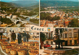 66 - Céret - Multivues - Marché - Automobiles - CPM - Voir Scans Recto-Verso - Autres & Non Classés