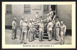 AK Camp Kilmer, NJ, Receiving Mail At The Post Office  - Autres & Non Classés