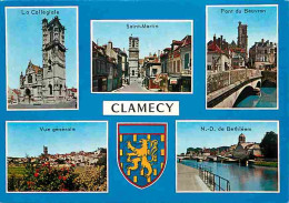 58 - Clamecy - Multivues - Blasons - CPM - Voir Scans Recto-Verso - Clamecy