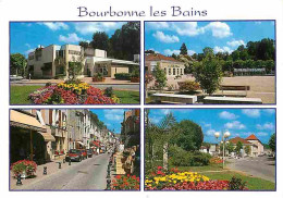 52 - Bourbonne Les Bains - Multivues - Automobiles - Fleurs - Flamme Postale - CPM - Voir Scans Recto-Verso - Bourbonne Les Bains