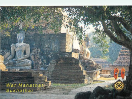 Thailande - Sukhotai - Wat Watmahathat - Moines Boudhistes - Carte Neuve - Thailand - CPM - Voir Scans Recto-Verso - Thailand