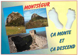 09 - Montségur - Le Château Cathare - Multivues - CPM - Voir Scans Recto-Verso - Autres & Non Classés