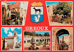 04 - Gréoux Les Bains - Multivues - Blasons - Automobiles - CPM - Voir Scans Recto-Verso - Gréoux-les-Bains