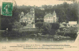 94 - Chennevières Sur Marne - Le Château De L'Etape Pris Du Pont De Là Varenne St-Hilaire - CPA - Voir Scans Recto-Verso - Chennevieres Sur Marne