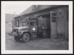 Photographie Militaria, Camion Militaire Américain AM General? Military Truck, US ARMY, Germany? 11,5x8,3cm - Oorlog, Militair