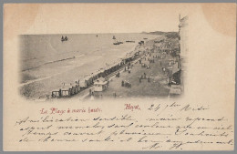 CPA CARTE POSTALE BELGIQUE HEYST LA PLAGE A MAREE HAUTE 1898 - Sonstige & Ohne Zuordnung