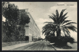 Cartolina Ospedaletti, Strassenpartie Am Hotel Suisse  - Andere & Zonder Classificatie