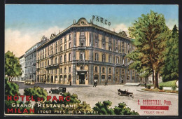 Artista-Cartolina Milan, Hotel Du Parc, Grand Restaurant  - Other & Unclassified