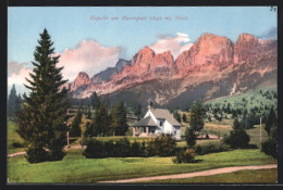 Cartolina Karerpass, Blick Zur Kapelle  - Sonstige & Ohne Zuordnung