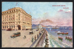 Cartolina Neapel, Excelsior Hotel  - Napoli (Naples)