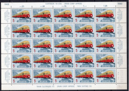 C021 - SUISSE SWITZERLAND Yv N°689 ** Trains Feuille ( Registered Shipment Only ) - Ungebraucht