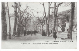 CPA ANIMEE LE VIGAN, BOULEVARD DU PLAN D'AUVERGNE, GARD 30 - Le Vigan