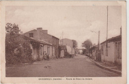 Vendée : GROSBREUIL  :  Vue Route  De Nieul Le  Dolent  1953 - Other & Unclassified