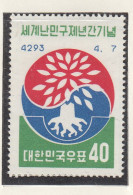 KOREA SÜD  302, Postfrisch **, Weltflüchtlingsjahr, Jin-Jan, 1960 - Korea, South