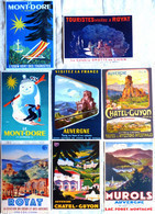 Lot De 8 CPM Publicitaires D'AUVERGNE : Le Mont Dore, Chatel-Guyon, Murols, Royat ... - Advertising