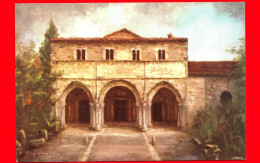 ITALIA - Abruzzo - Castiglione A Casauria (Pescara) - Abbazia Di S. Clemente A Casauria - Olio - Cartolina Non Viaggiata - Autres & Non Classés