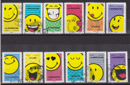 FRANCE 2022 YT N ° 2145/2156 Série Complète Oblitéré Cachet Rond Prenez Le Temps De Sourire - Used Stamps