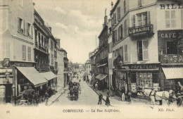 CIOMPIEGNE La Rue Solferino Belle Animation Commerces Attelages RV - Compiegne