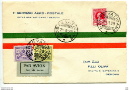 Primo Volo (Vaticano)/Roma/Genova Del 2.8.29 - Unused Stamps