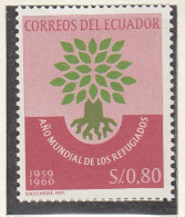 ECUADOR  1020, Postfrisch **, Weltflüchtlingsjahr, 1960 - Equateur