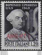 1949 Trieste A Domenico Cimarosa MNH Sassone N. 68 - Unclassified