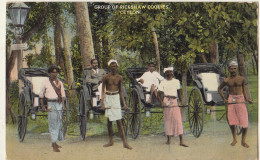 Sri Lanka Ceylon Group Of Rickshaw Coolies - Sri Lanka (Ceylon)