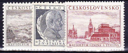 ** Tchécoslovaquie 1954 Mi 853-5 (Yv 752-4), (MNH)** - Unused Stamps