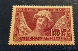 1930 / N° 256 1 F + 3F50 LILAS / SOURIRE DE REIMS / NEUF AVEC CHARNIERE / COTE 100€00 / 10% / 10€00 - Unused Stamps